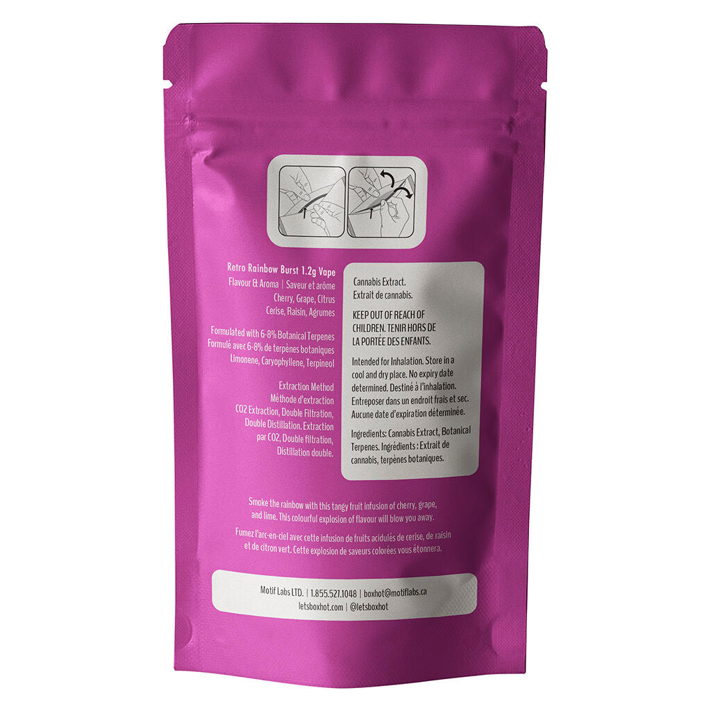 Retro Rainbow Burst 510 Thread Cartridge - 