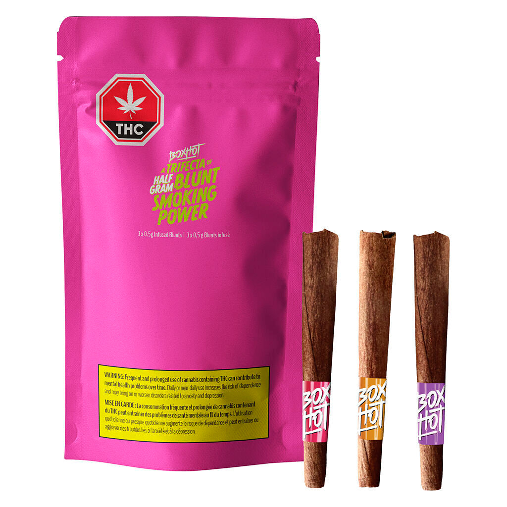 A Trifecta of Half Gram Blunt Smoking Power Infused Blunts - 