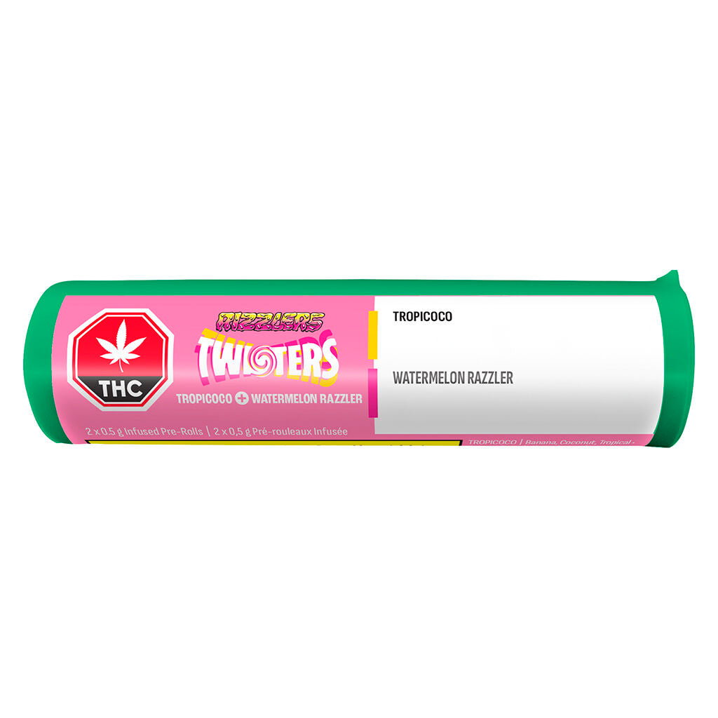 Twisters - Tropicoco & Watermelon Razzler Infused Pre-Roll - 