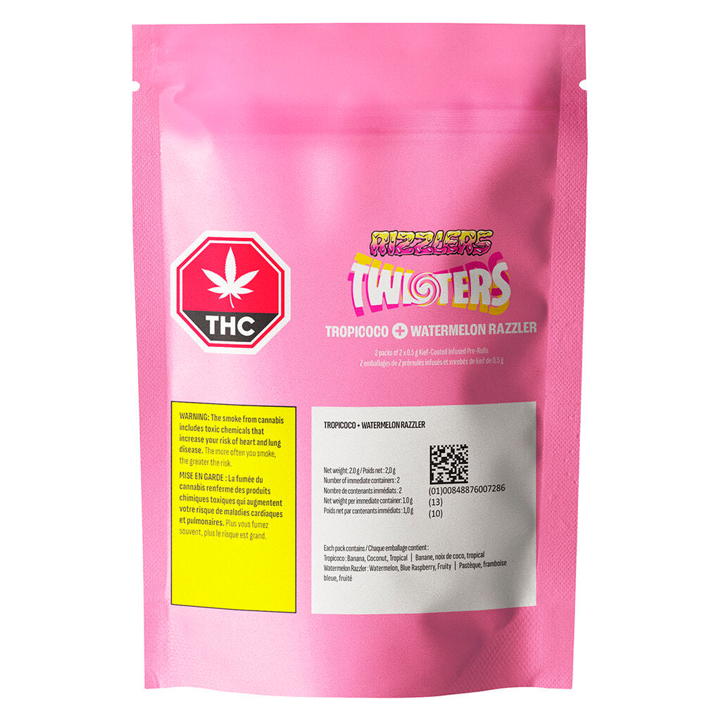 Twisters - Tropicoco & Watermelon Razzler Infused Pre-Roll - 