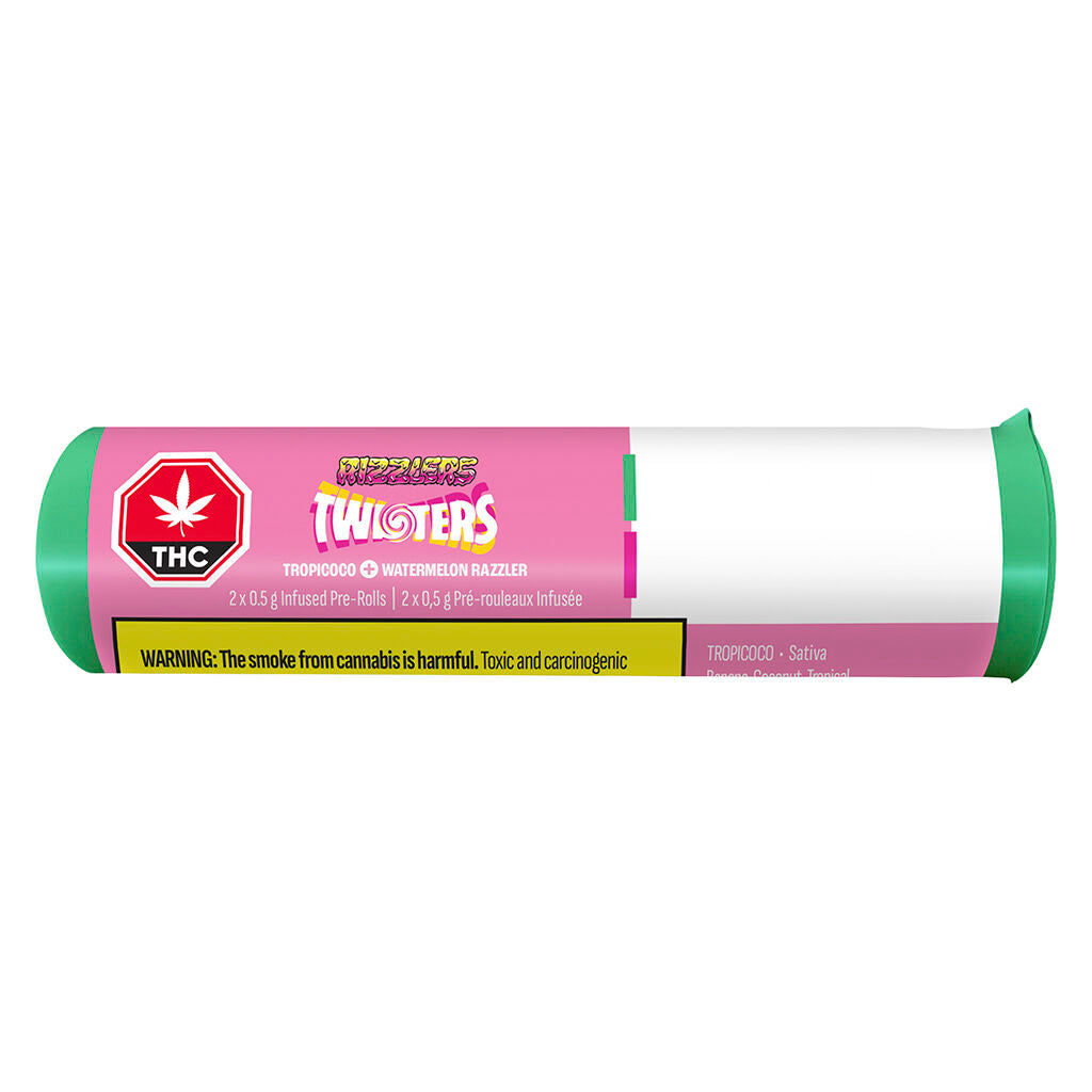 Twisters - Tropicoco & Watermelon Razzler Infused Pre-Roll - 