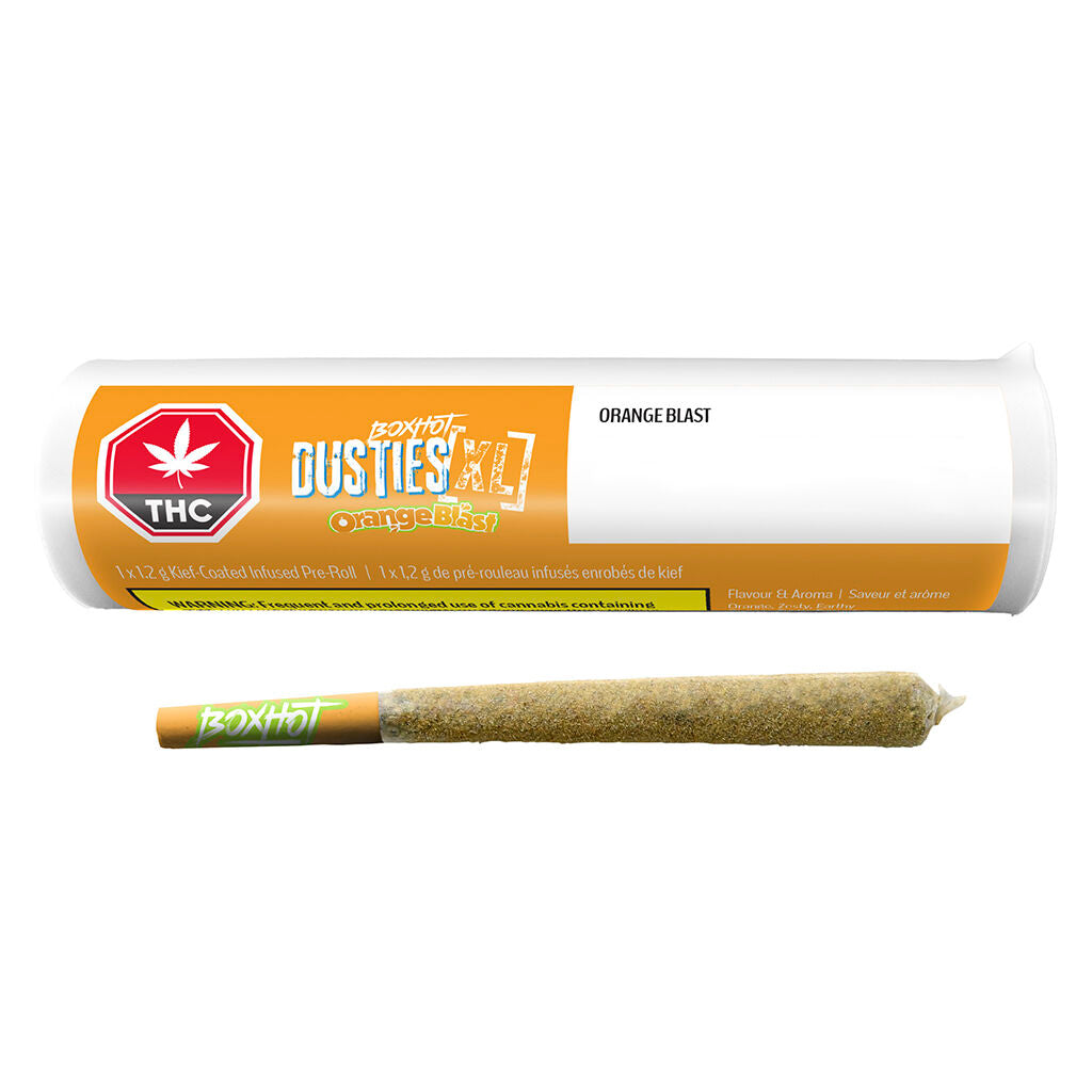 Dusties XL Retro Orange Blast Kief-Coated Infused Pre-Roll - 