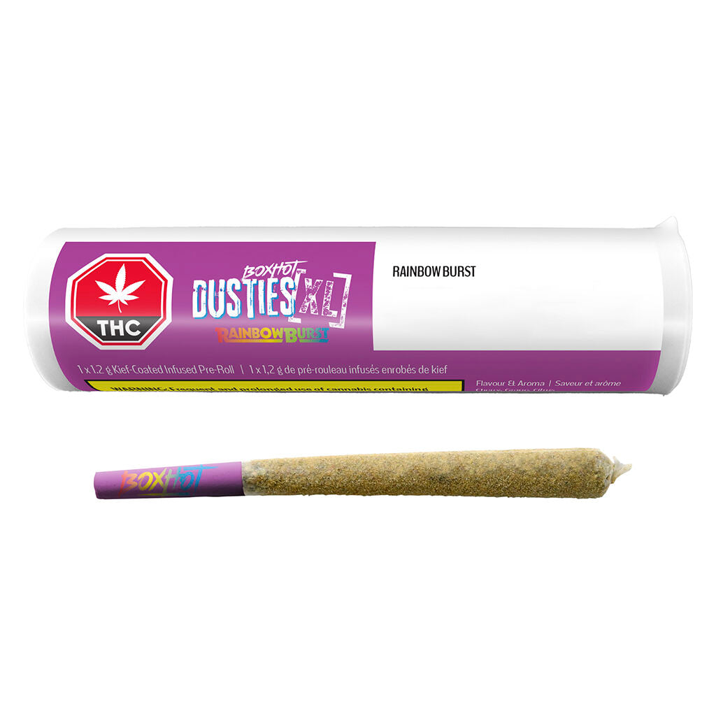 Dusties XL Retro Rainbow Burst Kief-Coated Infused Pre-Roll - 