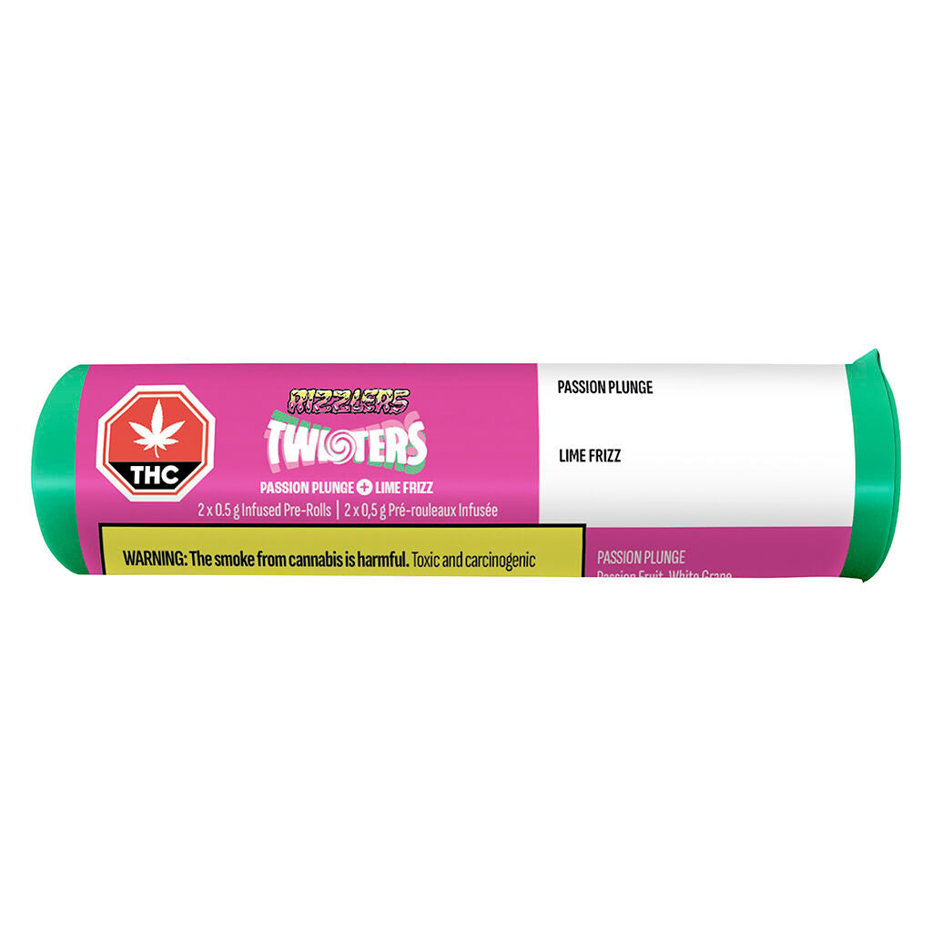 Twisters - Passion Plunge & Lime Frizz Infused Pre-Roll - 