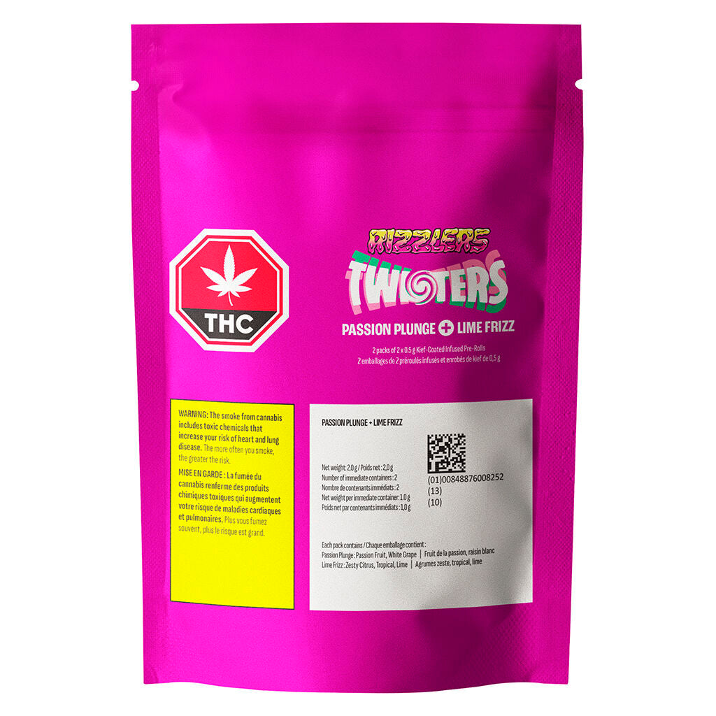 Twisters - Passion Plunge & Lime Frizz Infused Pre-Roll - 