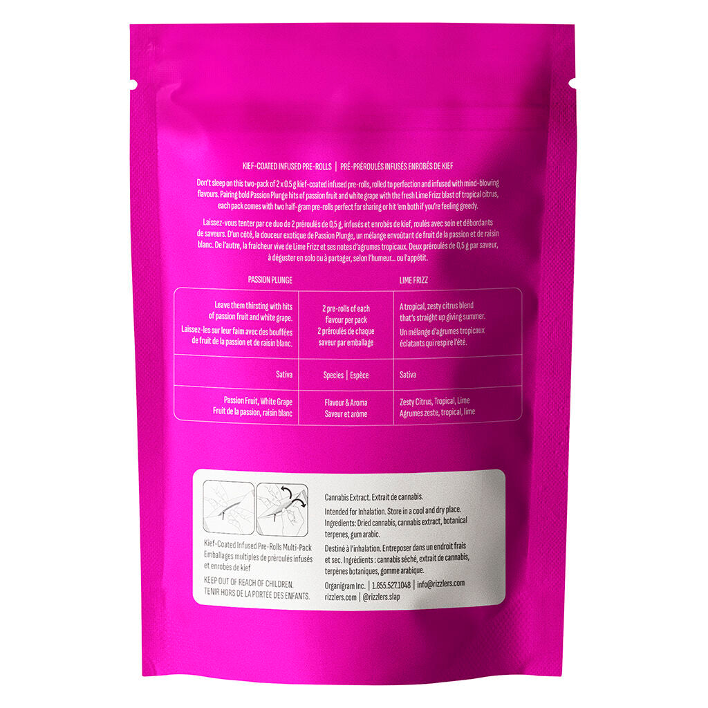 Twisters - Passion Plunge & Lime Frizz Infused Pre-Roll - 