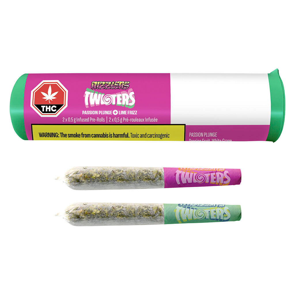 Twisters - Passion Plunge & Lime Frizz Infused Pre-Roll - 