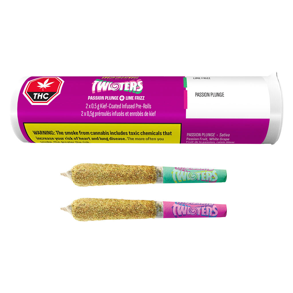 Twisters - Passion Plunge & Lime Frizz Infused Pre-Roll