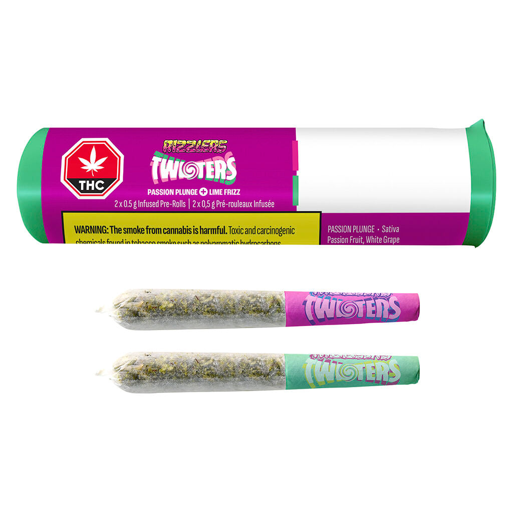 Twisters - Passion Plunge & Lime Frizz Infused Pre-Roll - 