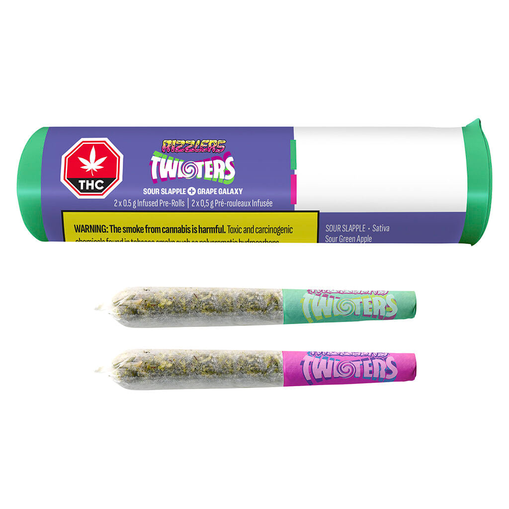 Twisters - Grape Galaxy & Sour Slapple Infused Pre-Roll - 