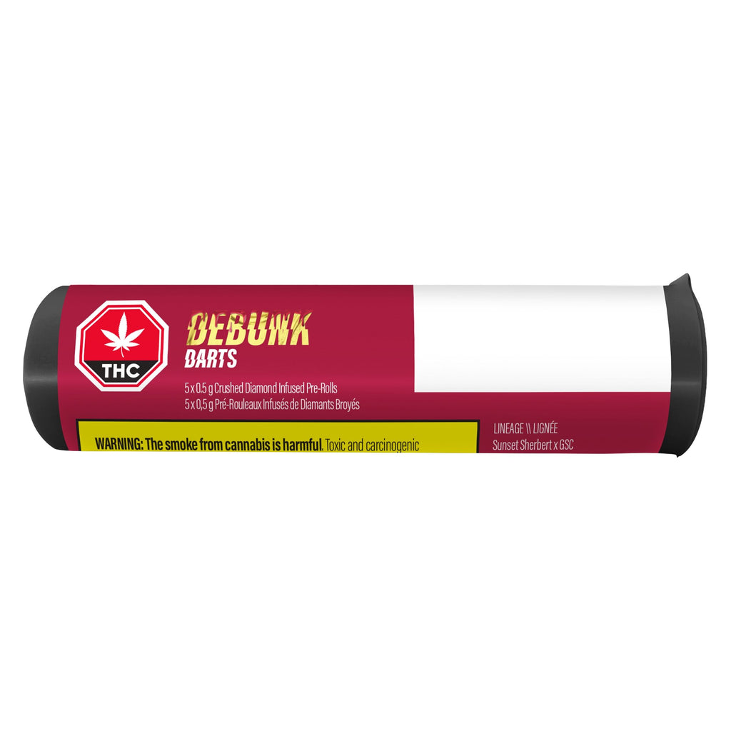 Darts - Lemon Cherry GLTO Crushed Diamond Infused Pre-Roll - 