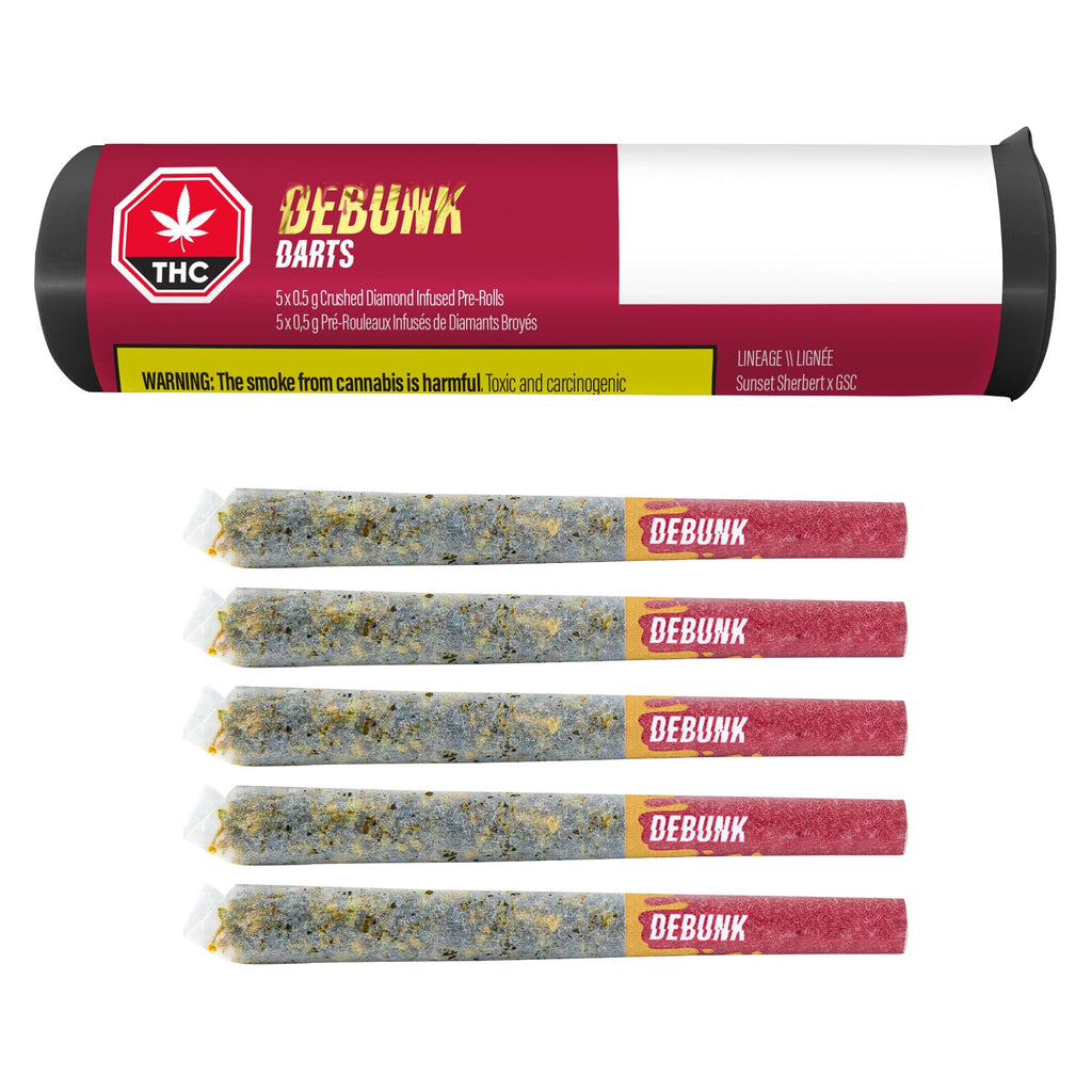 Darts - Lemon Cherry GLTO Crushed Diamond Infused Pre-Roll - 