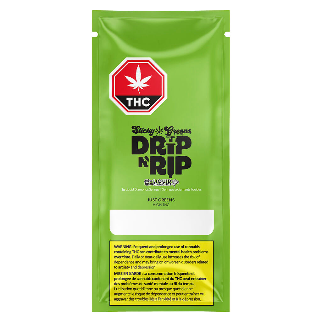 Drip N' Rip - Just Greens HIGH THC - Liquid Diamonds - 