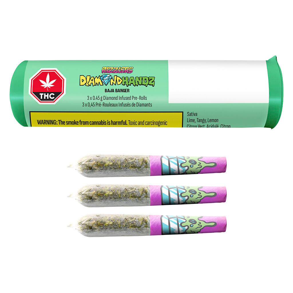 Diamond Handz - Baja Banger Diamond Infused Pre-Roll - 