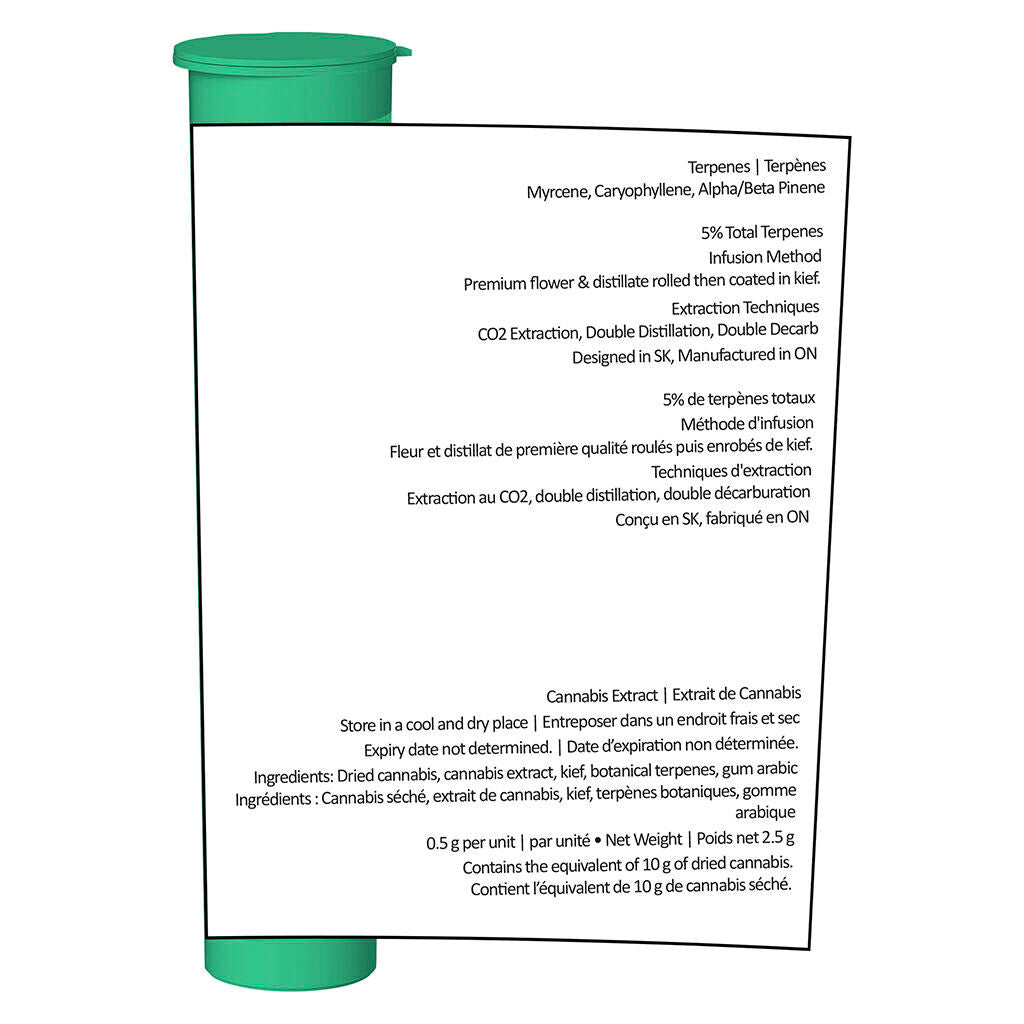 Caribbean Crush Kief Coated Infused Pre-roll - 