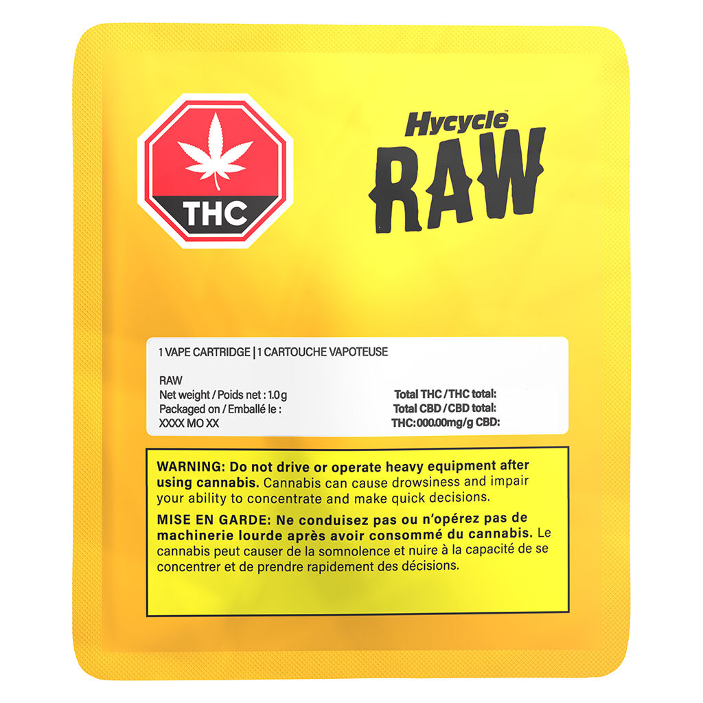 Hycycle Raw High THC 510 Thread Cartridge - 