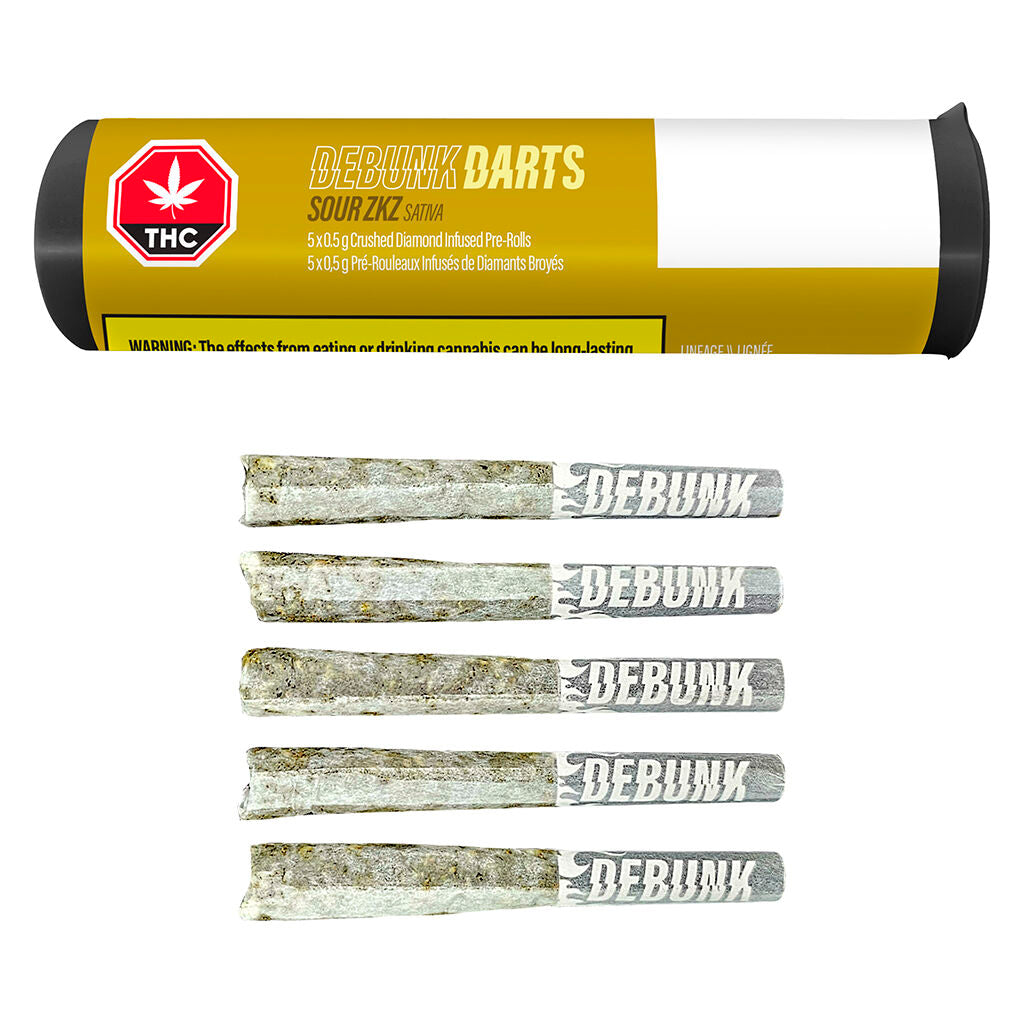 Darts: Sour ZKZ Diamond Infused Pre-Roll - 
