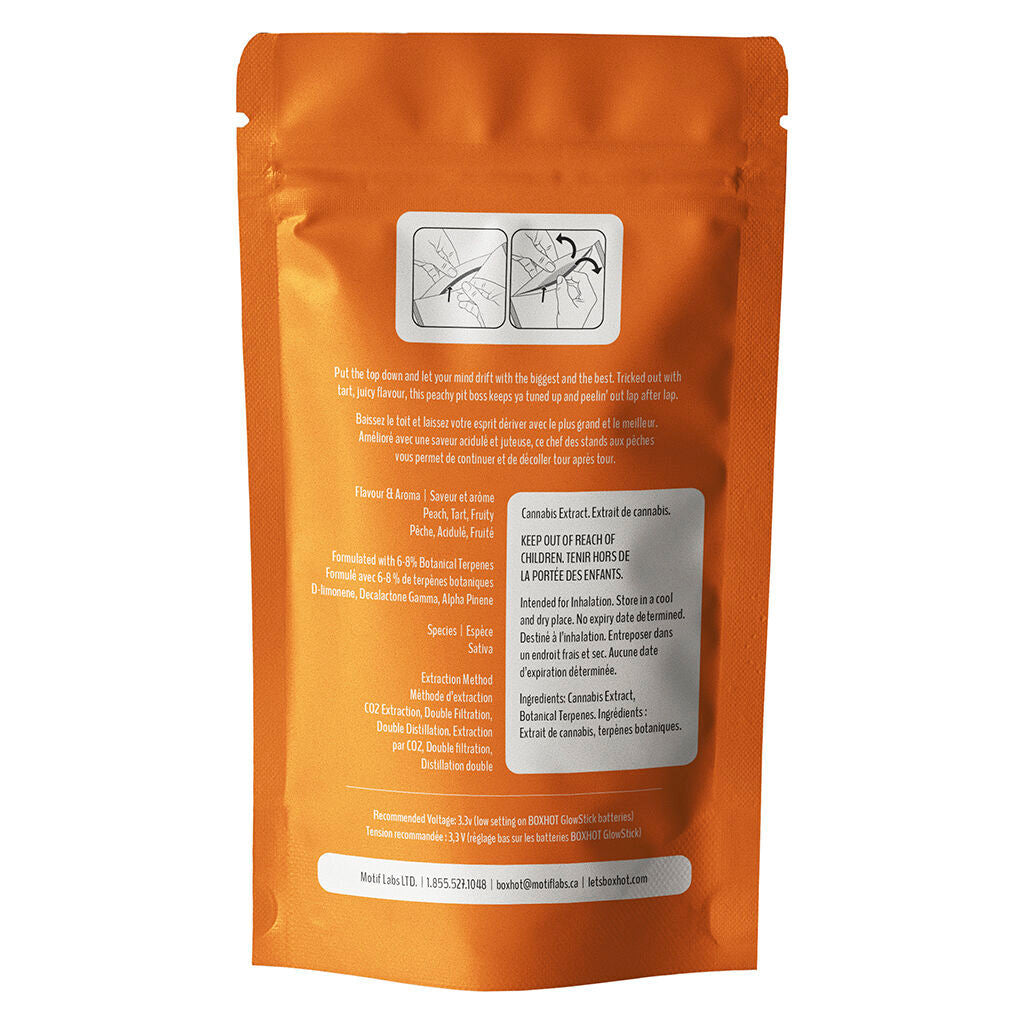 Daytona Peach THC + CBG 510 Thread Cartridge - 