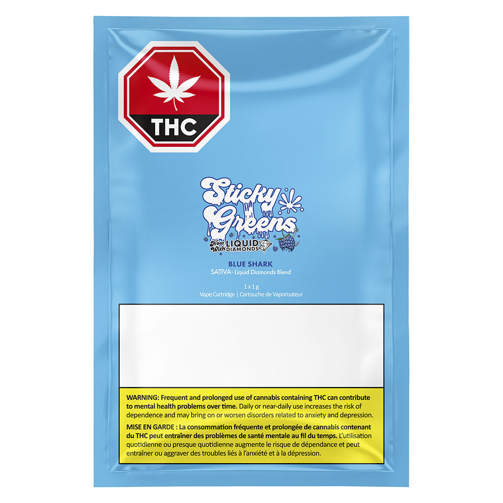 Blue Shark - Liquid Diamonds 510 Thread Cartridge | Ontario Cannabis Store Blue Shark - Liquid Diamonds 510 Thread Cartridge | Ontario Cannabis Store