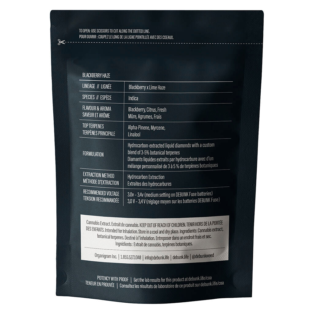 Blackberry Haze Liquid Diamonds 510 Vape - 