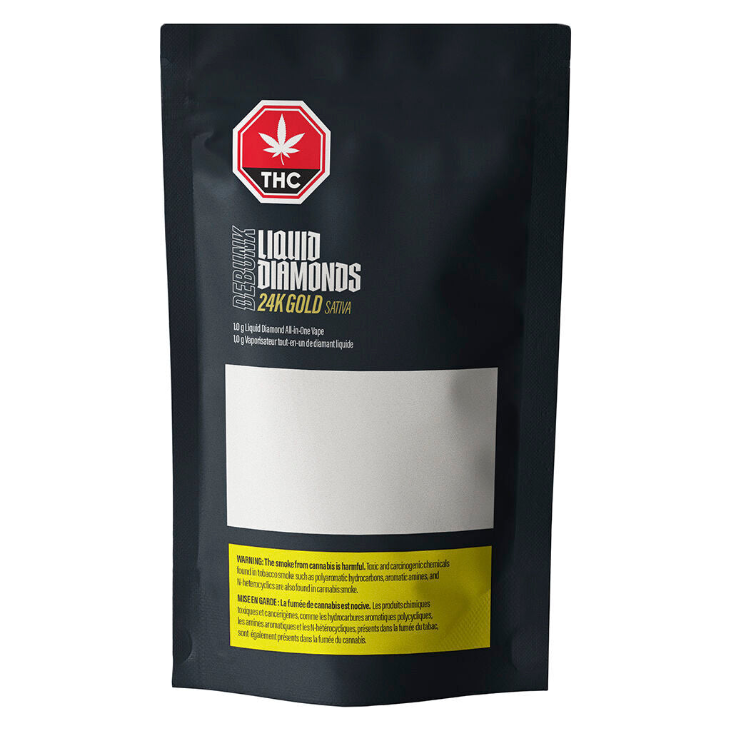 24k Gold Liquid Diamonds AIO Vape - 