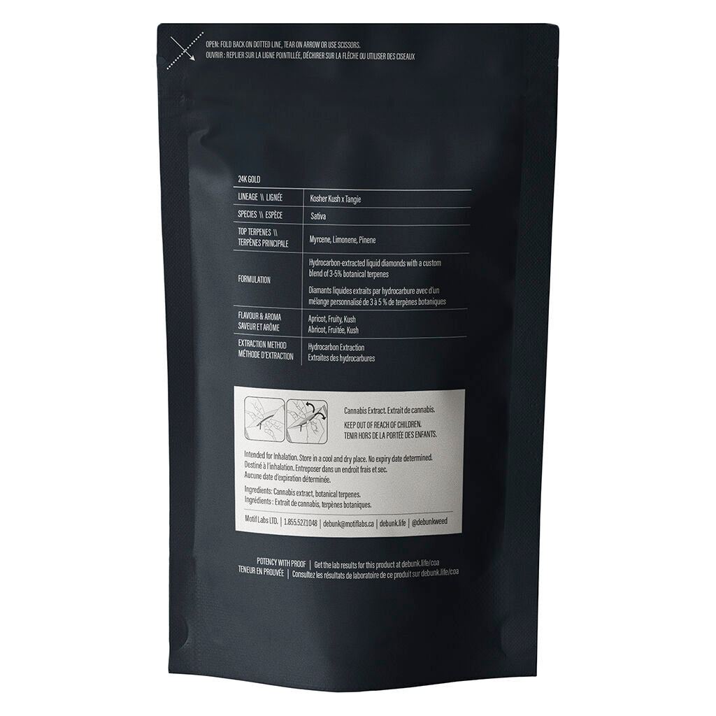 24k Gold Liquid Diamonds AIO Vape - 