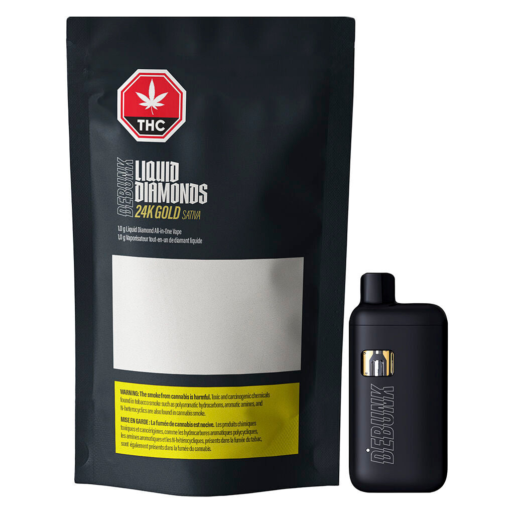 24k Gold Liquid Diamonds AIO Vape - 