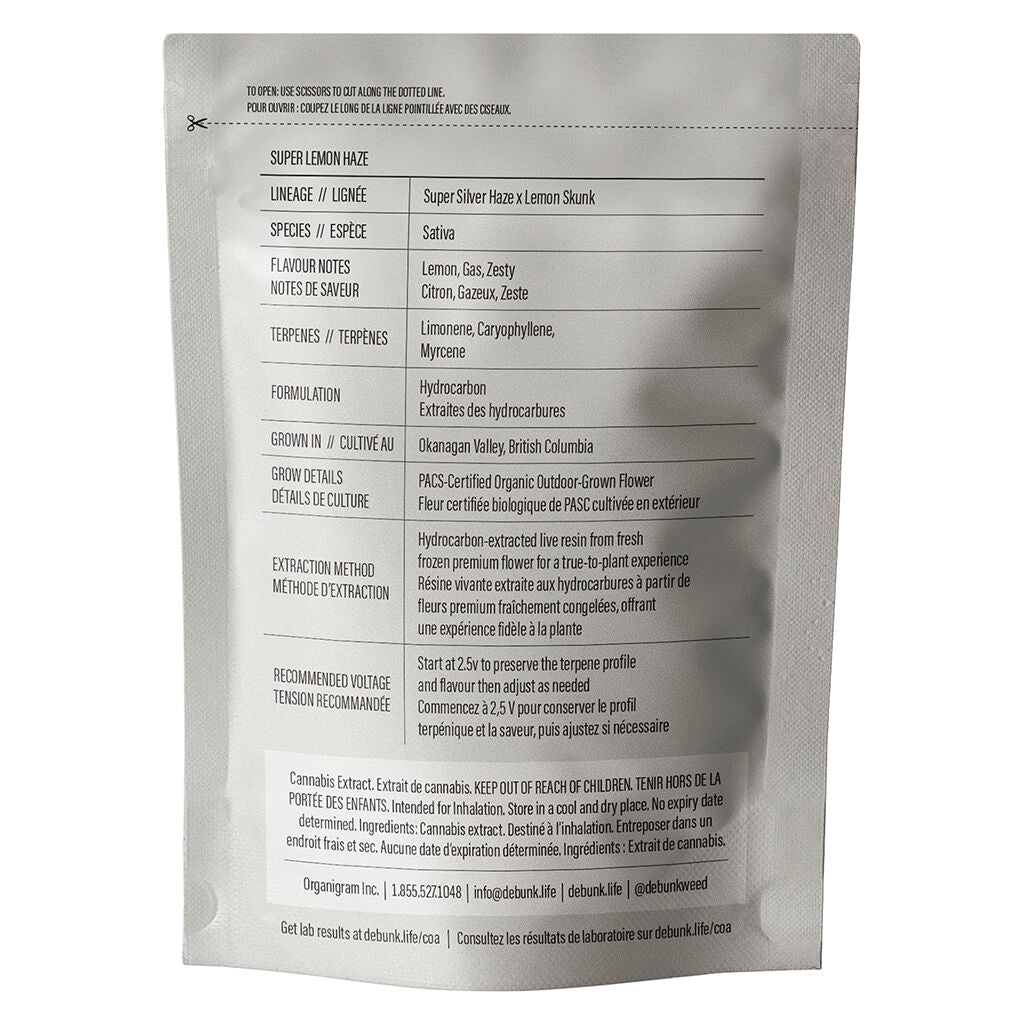 Super Lemon Haze Live Resin 510 Vape - 