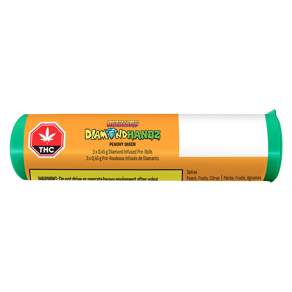 Diamond Handz - Peachy Queen Diamond Infused Pre-Roll - 