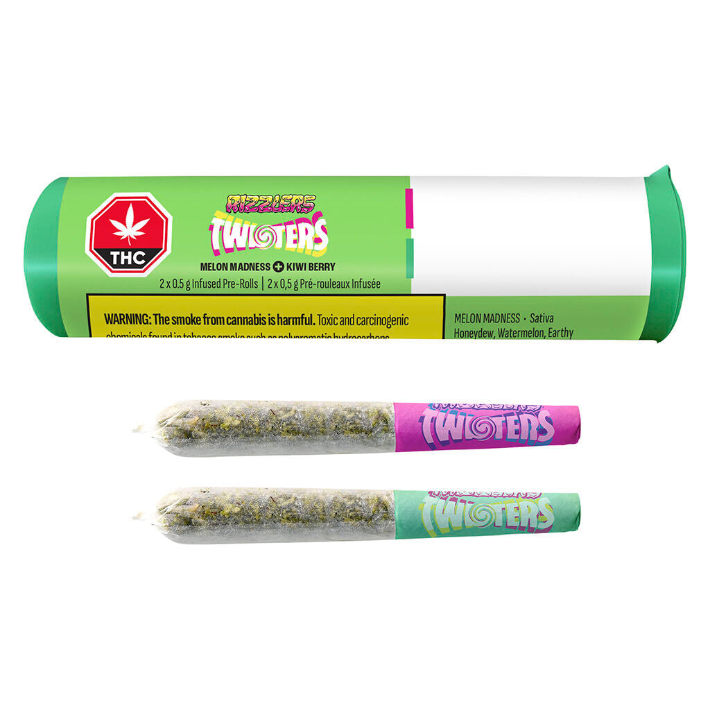 Twisters - Melon Madness & Kiwiberry Infused Pre-Roll - 