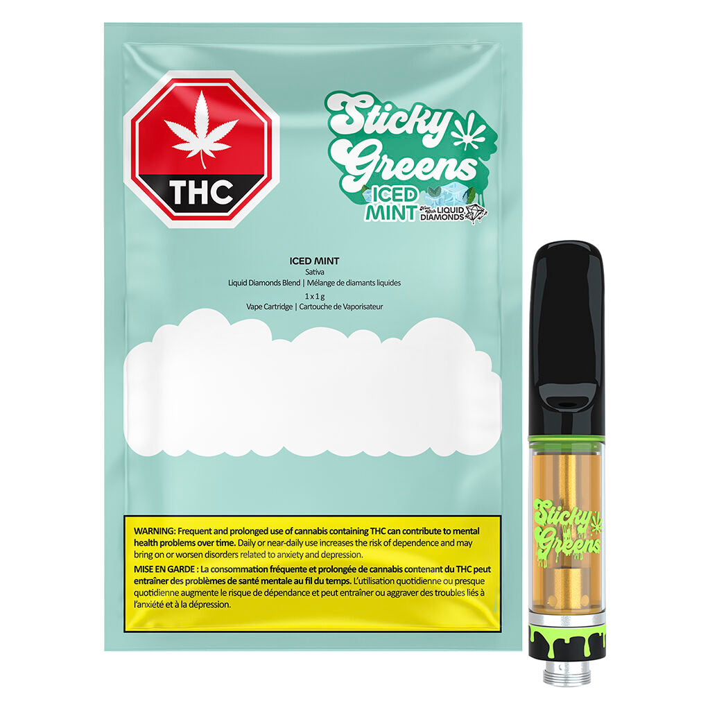 Iced Mint - Liquid Diamond 510 Thread Cartridge - 