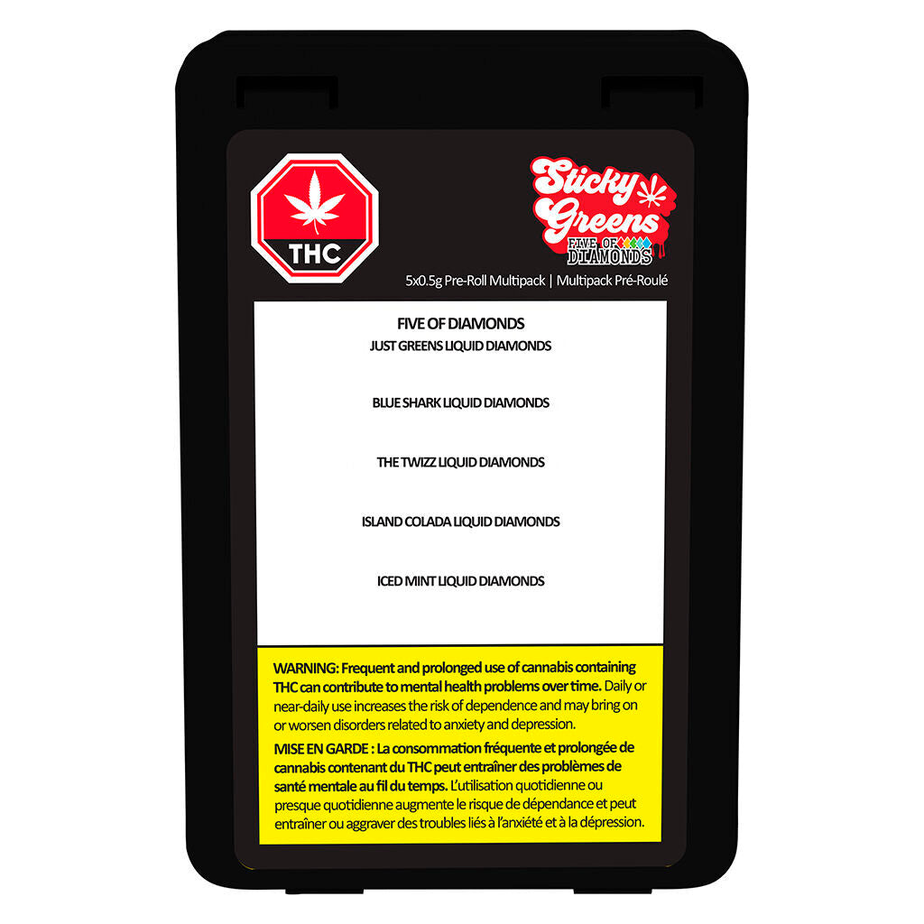 Five Of Diamonds - Liquid Diamond Double Infused Pre-Roll - 