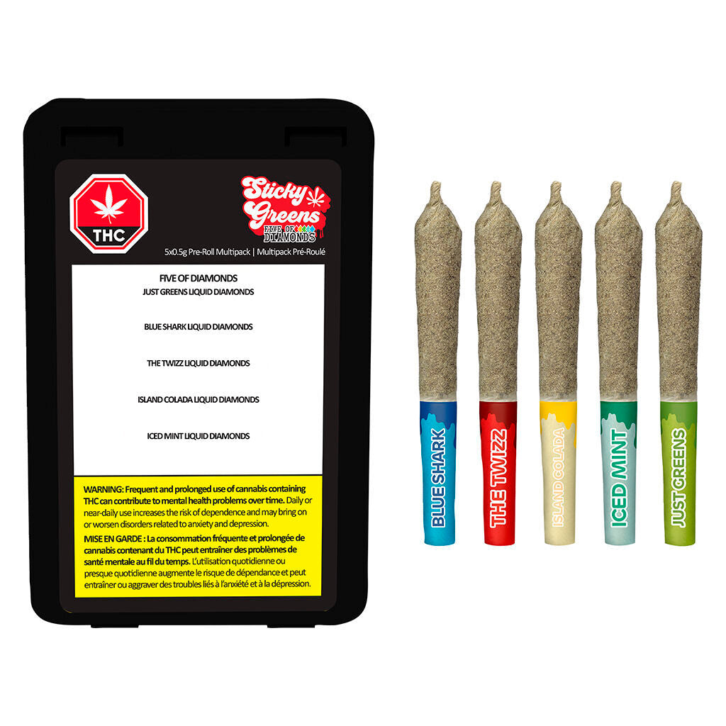 Five Of Diamonds - Liquid Diamond Double Infused Pre-Roll - 