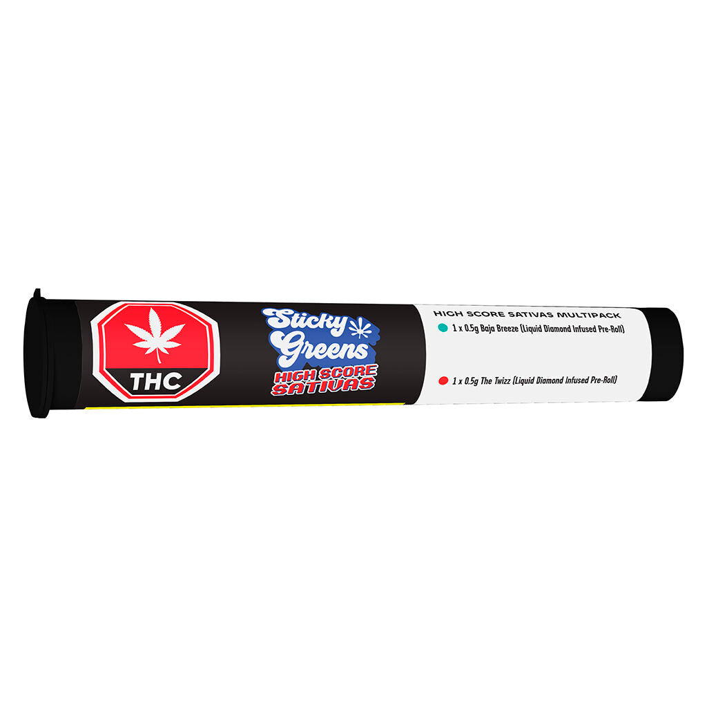 High Score Sativas - Liquid Diamond Double Infused Pre-Roll - 