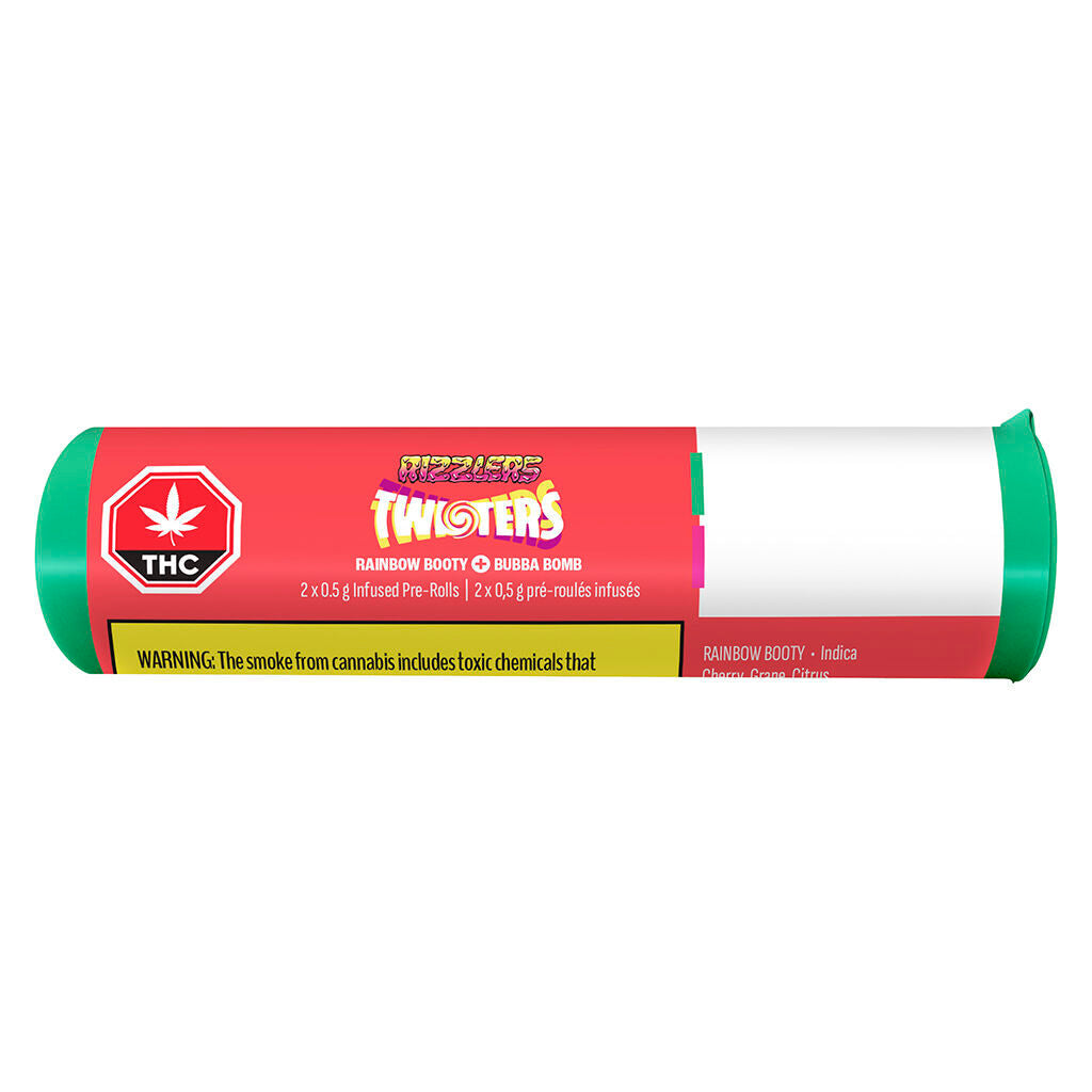 Twisters - Rainbow Booty + Bubba Bomb Infused Pre-Roll - 