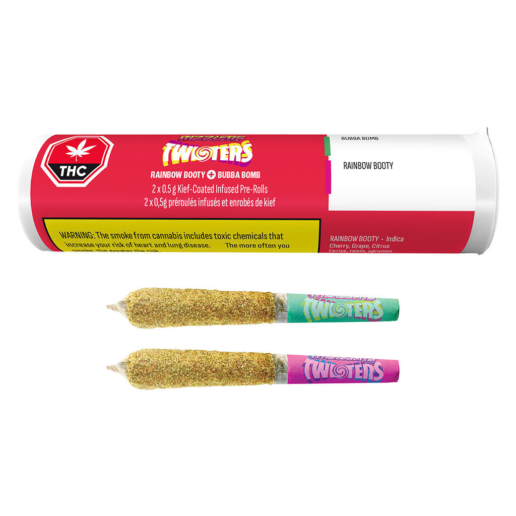 Twisters - Rainbow Booty + Bubba Bomb Infused Pre-Roll