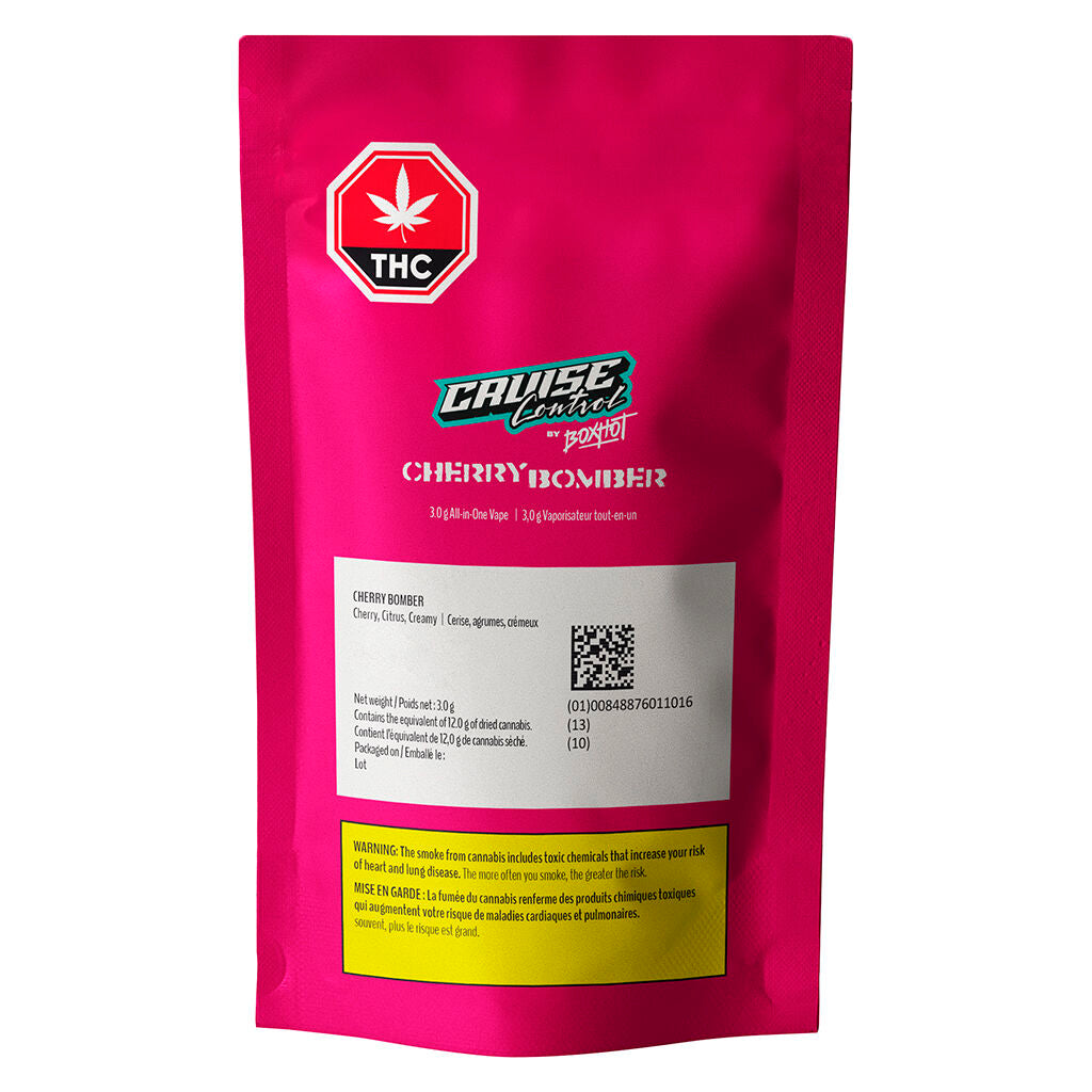 Cherry Bomber THC + CBG + CBD All-In-One Vape - 
