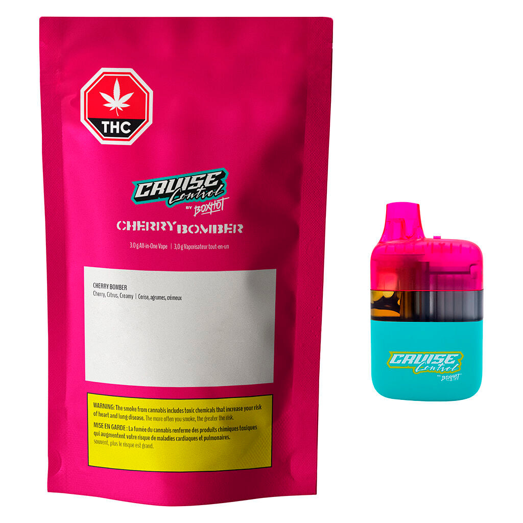 Vaporisateur tout-en-un Cherry Bomber THC + CBG + CBD