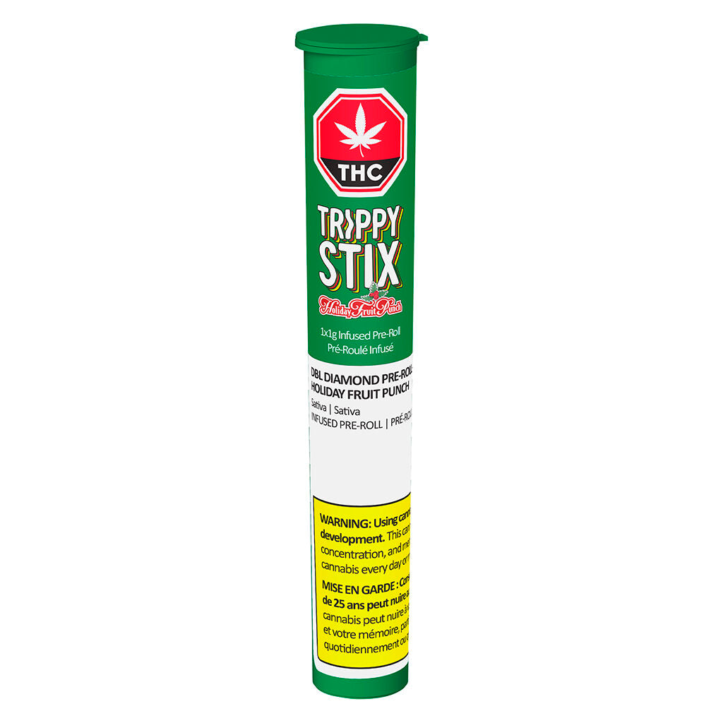 Trippy Stix DBL Diamond Infused Pre-Roll Holiday Fruit Punch