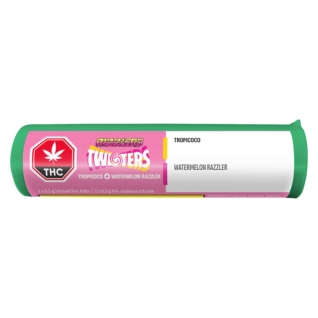 Twisters - Tropicoco & Watermelon Razzler M Infused Pre-Roll - 