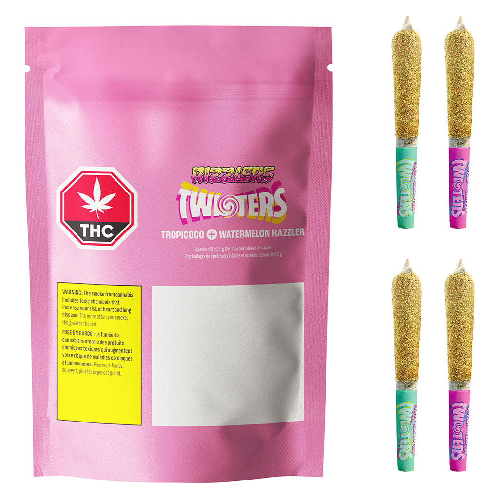 Twisters - Tropicoco & Watermelon Razzler M Infused Pre-Roll - 