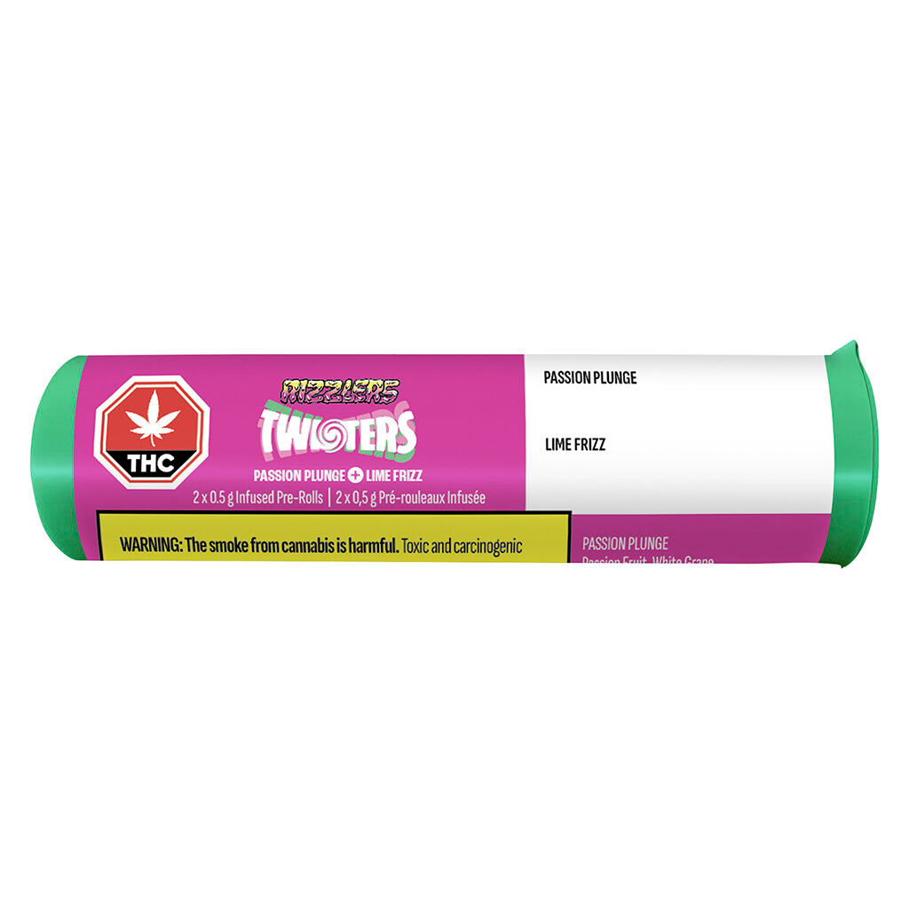 Twisters - Passion Plunge & Lime Frizz Razz Infused Pre-Roll - 