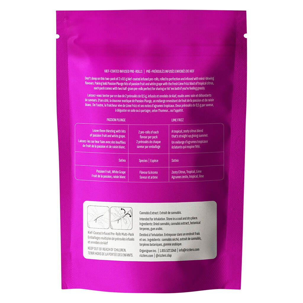 Twisters - Passion Plunge & Lime Frizz Razz Infused Pre-Roll - 