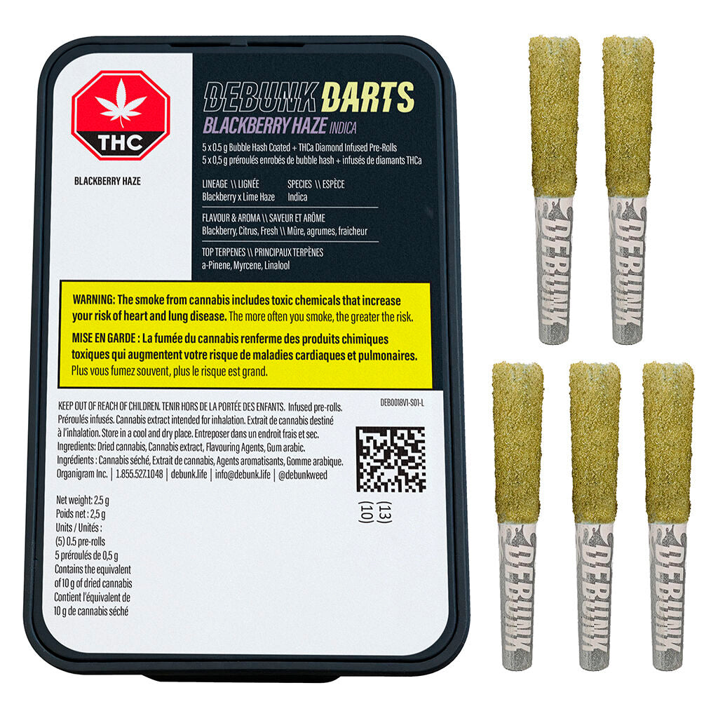 Blackberry Haze Triple-Infused Bubble Hash Darts - 