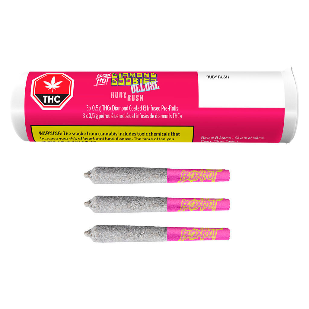 Diamond Doobies Deluxe - Ruby Rush Infused Pre-Roll - 