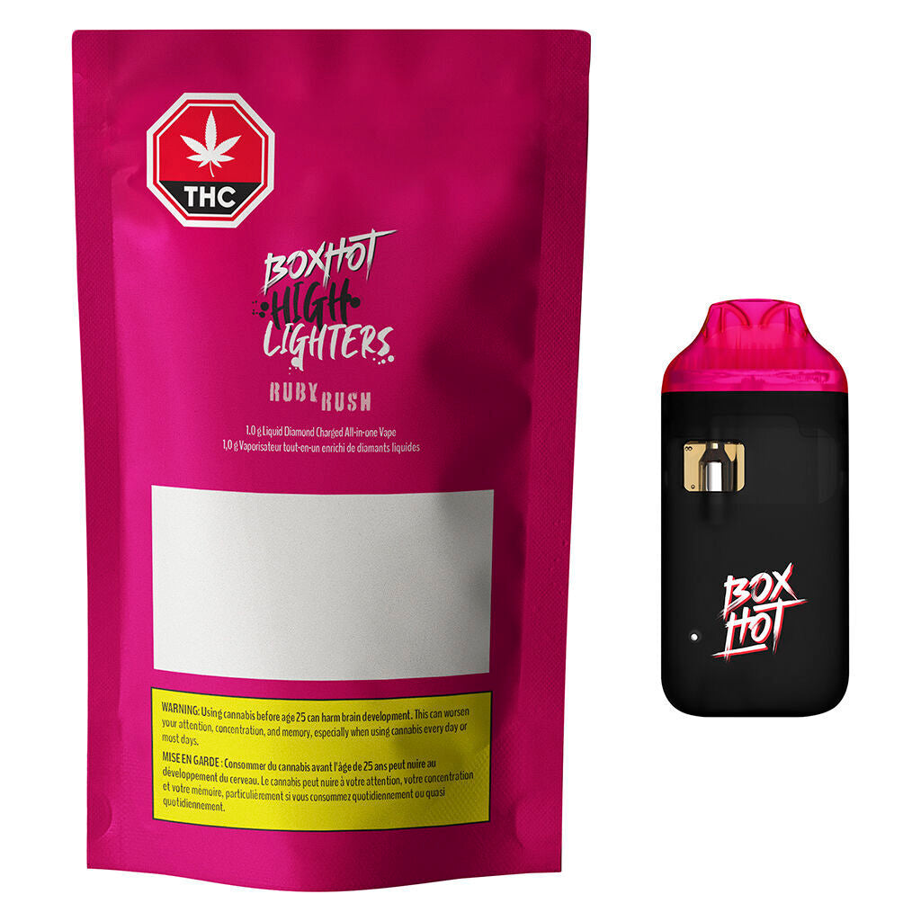 Ruby Rush Liquid Diamond Charged AIO Vape - 
