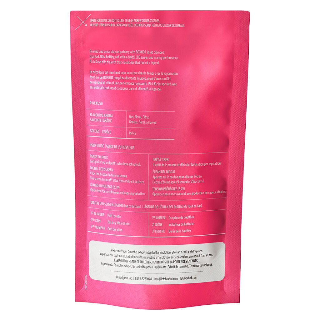 Pink Kush Liquid Diamond Charged AIl-In-One Vape - 