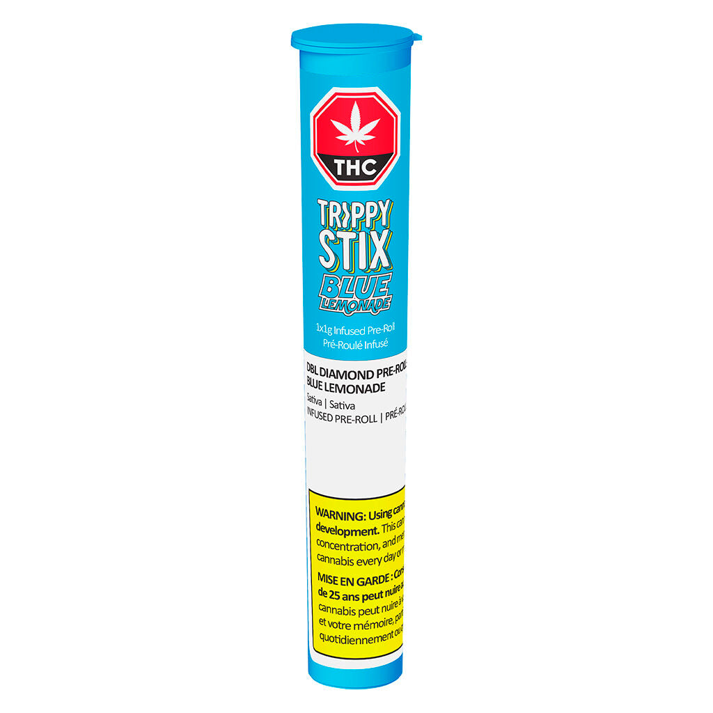 Trippy Stix DBL Diamond Infused Pre-Roll Blue Lemonade - 