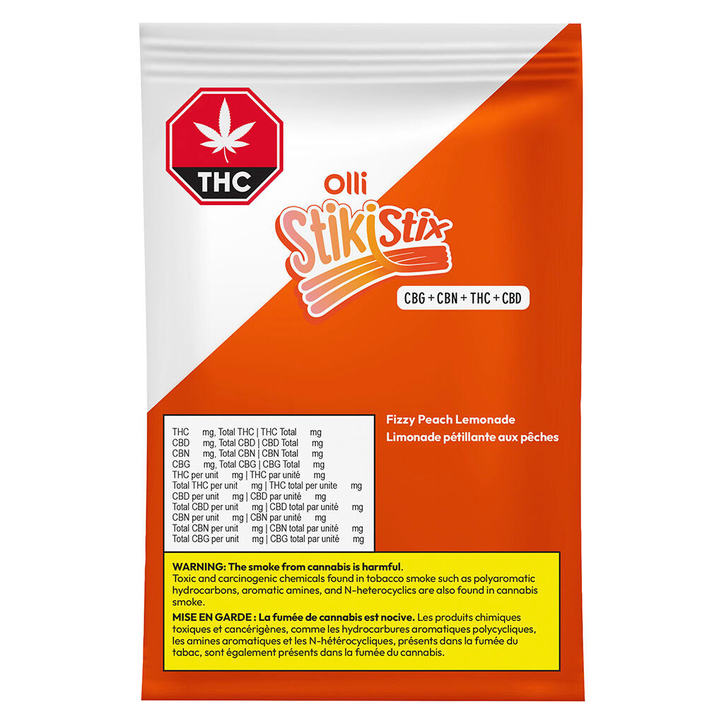 1:1:1:1 Sour Fizzy Peach Lemonade CBG/CBN/THC/CBD