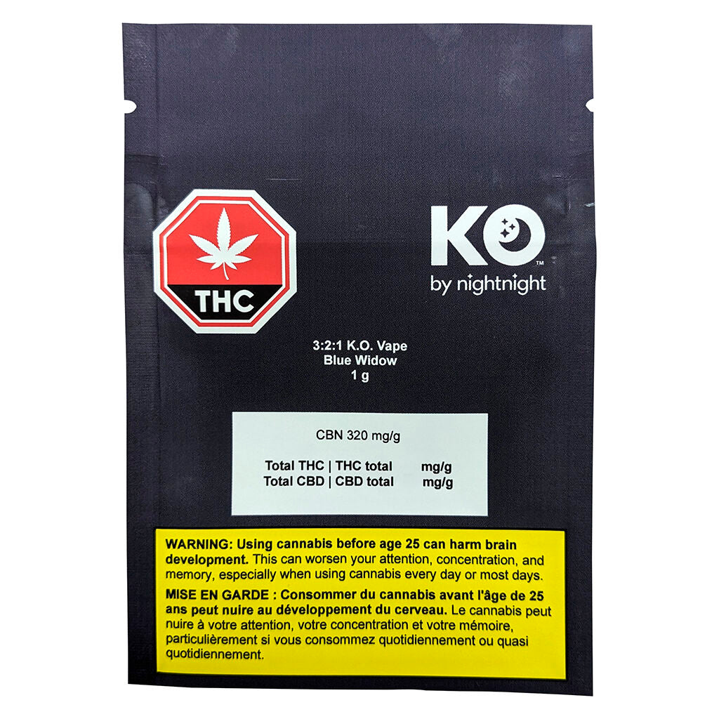 3:2:1 K.O. Vape - Blue Widow 510 Thread Cartridge - 